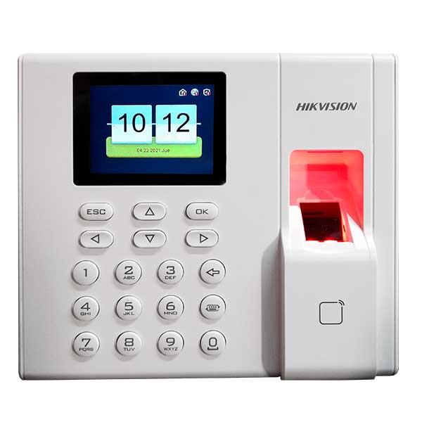 Reloj checador huella digital hikvision k50